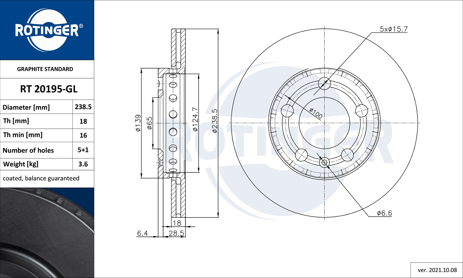 ROTINGER 260 052 RT 20195-GL - Alkatrész